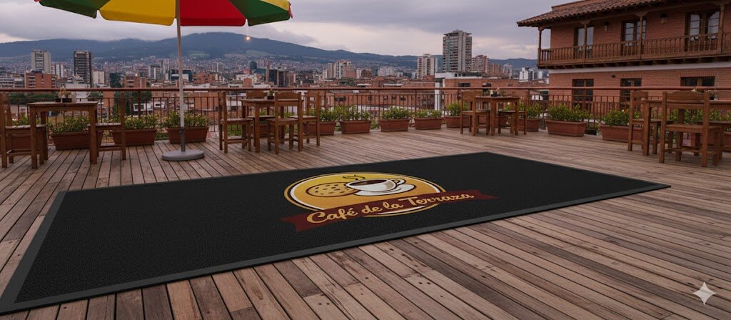 Tapete decko en terraza
